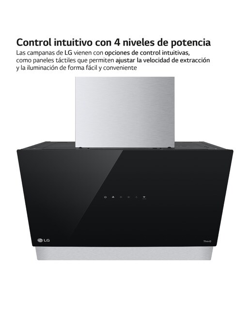 Exaustor de Parede LG HCEZ2428B com 3 Níveis de Extração e de 60 cm - Inox e Preto Preto-7