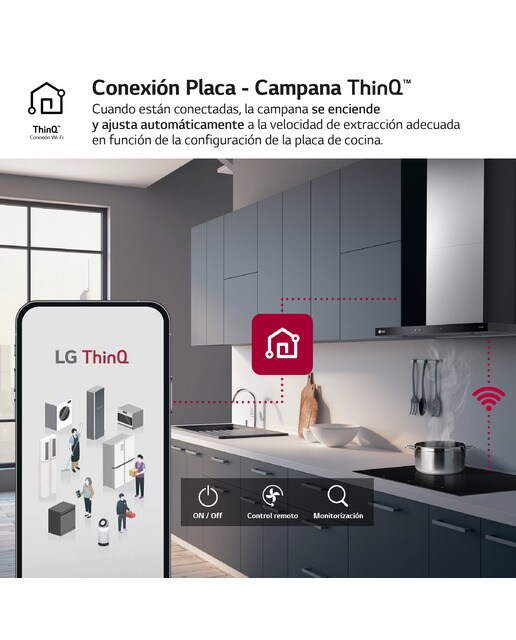 Exaustor de Parede LG HCEZ2426S com 3 Níveis de Extração + Boost e de 60 cm - Inox e Preto Inox/Preto-9