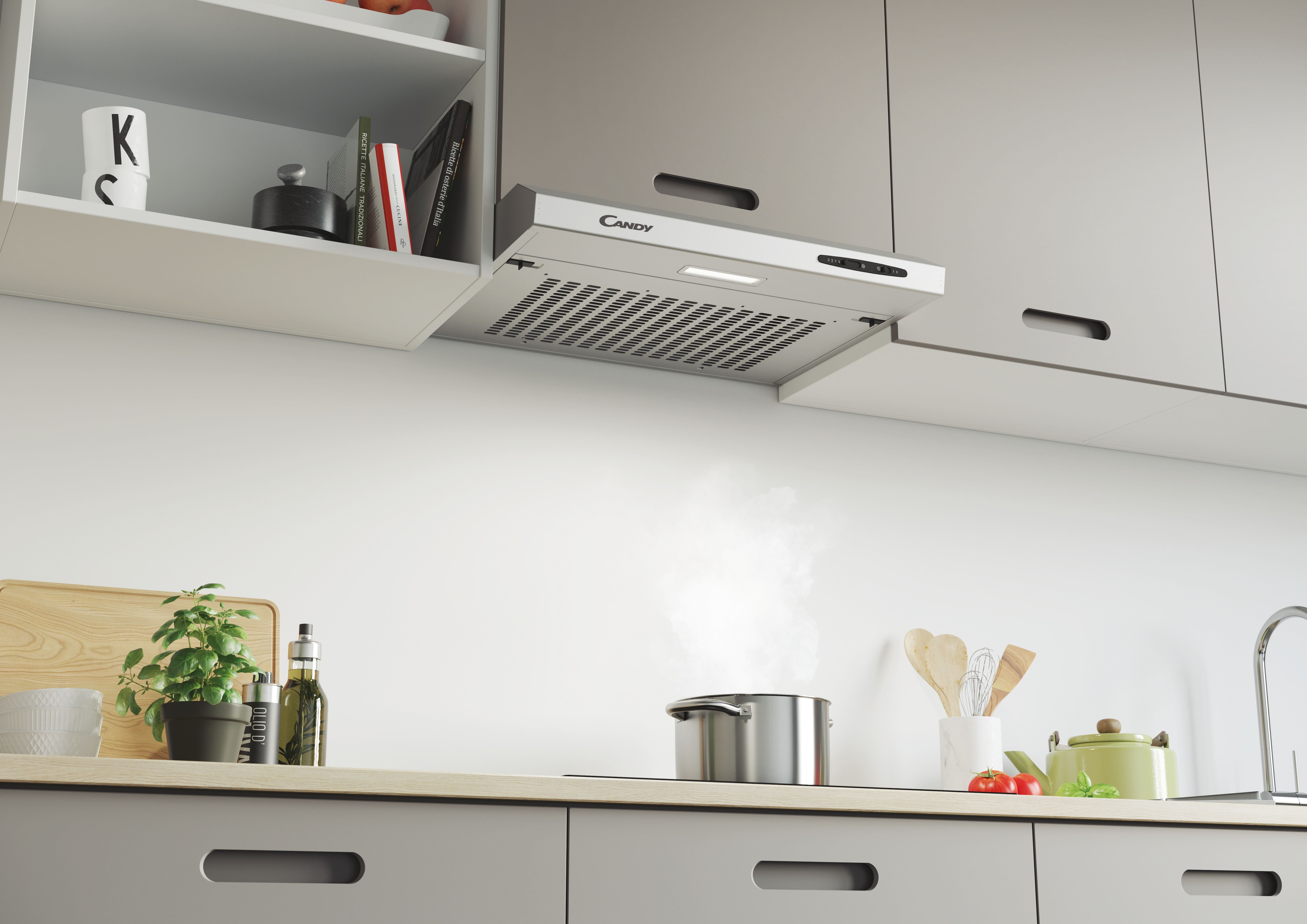 Campana convencional Candy 3 velocidades - CFT610/5S/1/4U Inox-6