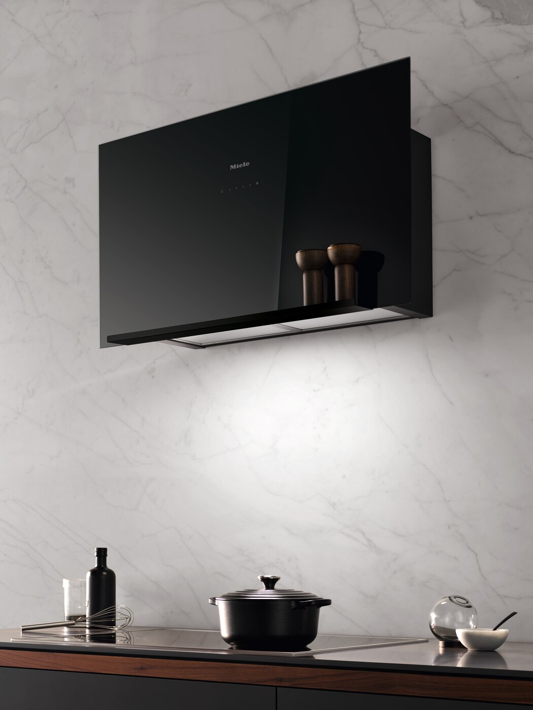Exaustor de Parede Miele DA 9092 W Screen de 3 Velocidades e de 88 cm - Preto Obsidiana Preto-4