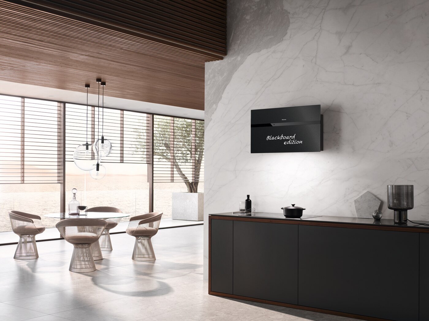 Exaustor de Parede Miele DA 9299 W Screen blbo de 3 Velocidades e de 88 cm - Blackboard Preto-5
