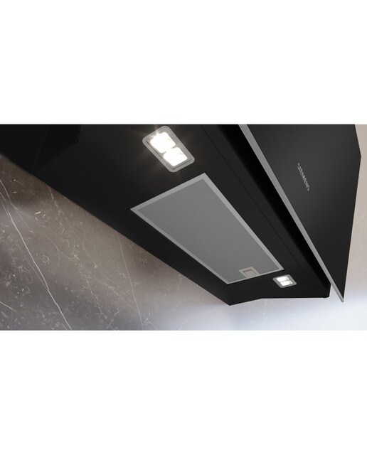 Campana decorativa Siemens con 3 niveles de extracción + 2 intensivas - LC91KLT60 Negro-4