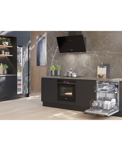 Campana decorativa Siemens con 3 niveles de extracción + 2 intensivas - LC91KLT60 Negro-7