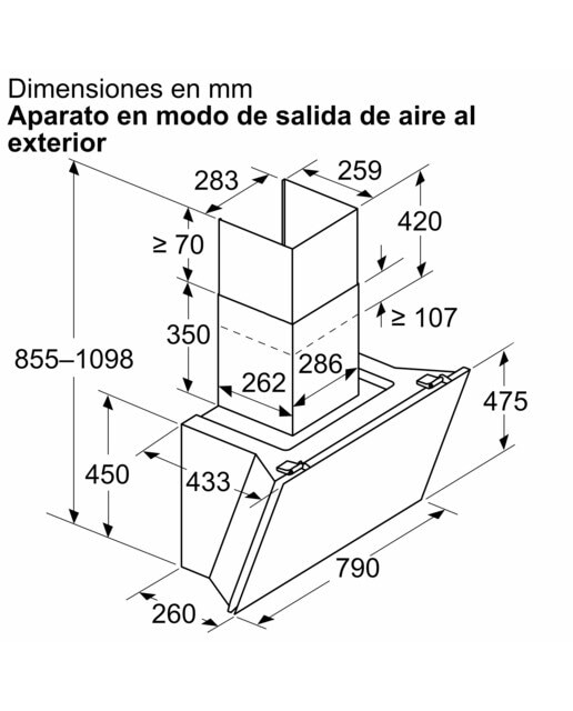 Exaustor de Parede Bosch Serie 6 DWK81AN60 de 3 Velocidades + Intensiva e de 80 cm - Preto Vidro preto-10