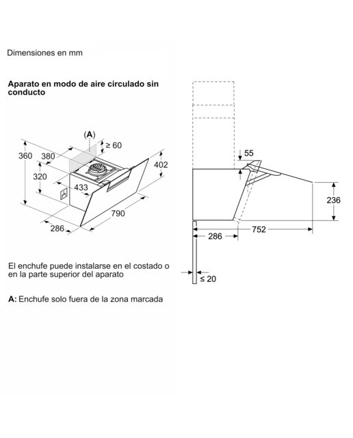 Exaustor de Parede Bosch Serie 4 DWK87FN60 de 3 Velocidades + Intensiva e 80 cm - Preto Liso Vidro preto-2