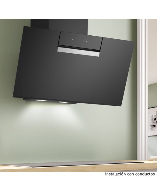 Exaustor de Parede Bosch Serie 4 DWK87FN60 de 3 Velocidades + Intensiva e 80 cm - Preto Liso Vidro preto-3