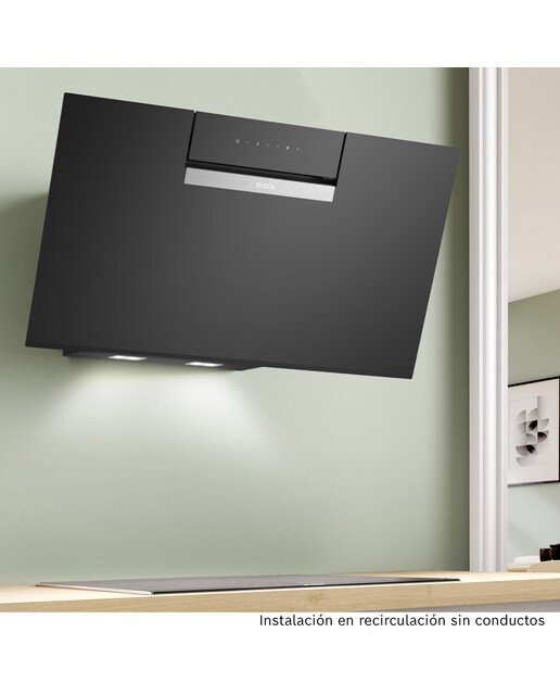 Exaustor de Parede Bosch Serie 4 DWK87FN60 de 3 Velocidades + Intensiva e 80 cm - Preto Liso Vidro preto-4