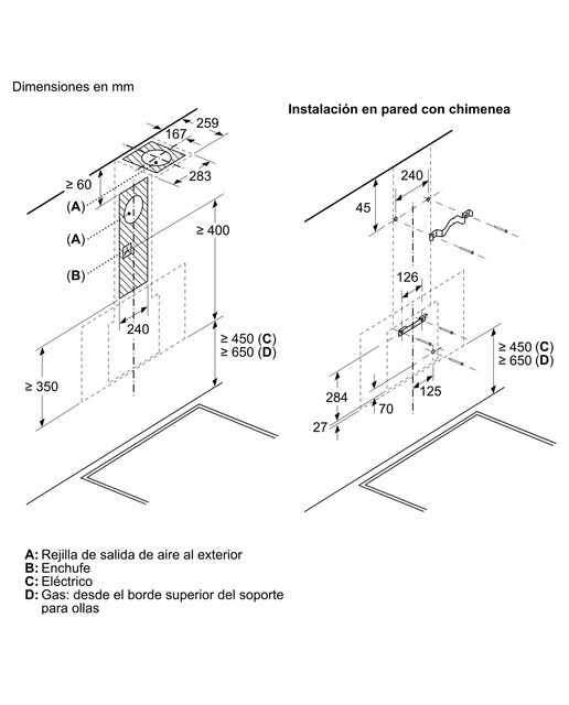 Exaustor de Parede Bosch Serie 4 DWK87FN60 de 3 Velocidades + Intensiva e 80 cm - Preto Liso Vidro preto-9