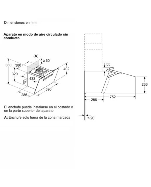 Exaustor de Parede Bosch Serie 4 DWK67FN60 de 3 Velocidades + Intensiva e de 59 cm - Preto Vidro preto-2