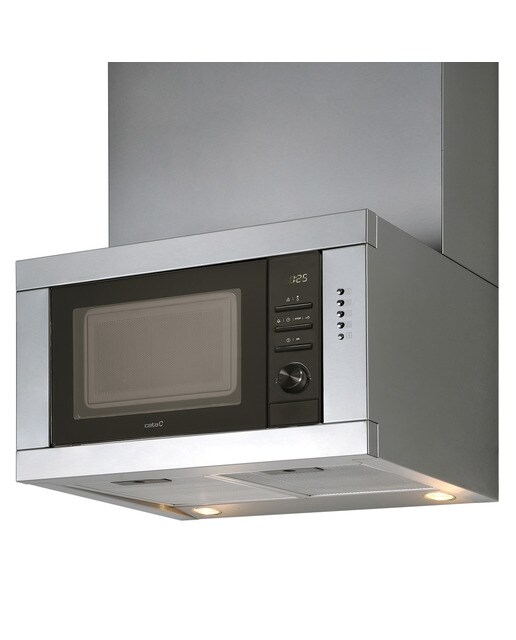 Exaustor de Parede Cata CHORUS XBK/C com Micro-ondas e 3 Velocidades e de 59,8 cm - Inox e Preto Inox/Preto-1