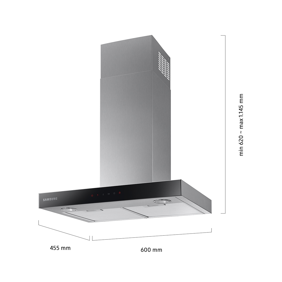 Campana decorativa Samsung 4 velocidades - NK24C5070US/UR - Inox Inox-2