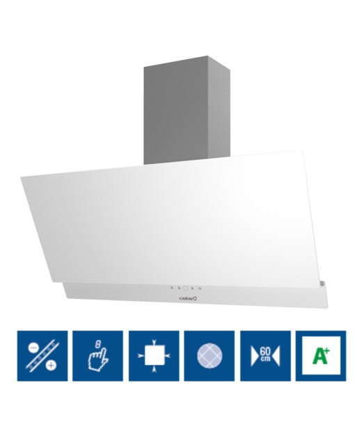 Exaustor de Parede Cata JUNO 600 XGWH de 5 Velocidades + 1 Turbo e de 60 cm - Branco Branco-2
