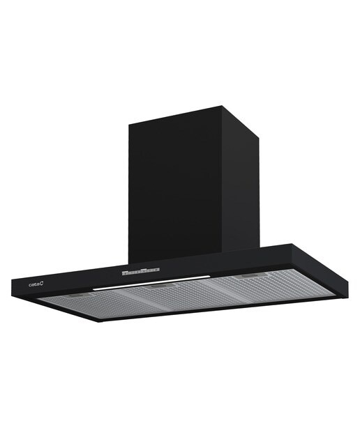 Exaustor de Parede Cata SYGMA 9010 BK de 3 Velocidade + 1 Turbo e de 90 cm - Preto Preto-1
