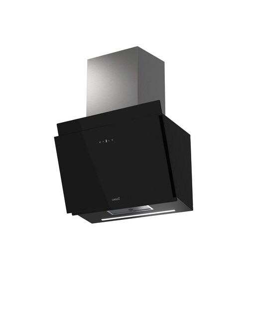 Campana decorativa Cata 3 velocidades + 1 turbo - THALASSA 600GBK /G Cristal negro-8