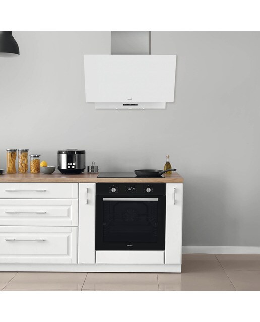 Exaustor de Parede Cata THALASSA 700GWH /G de 3 Velocidades + 1 Turbo e de 70 cm - Vidro Branco Cristal branco-5