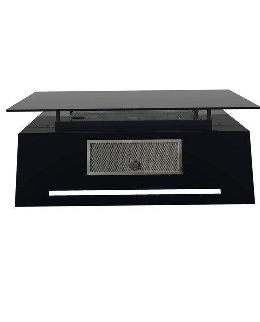 Exaustor de Parede Cata THALASSA 700GBK /G de 3 Velocidades + 1 Turbo e de 70 cm - Vidro Preto Vidro preto-6