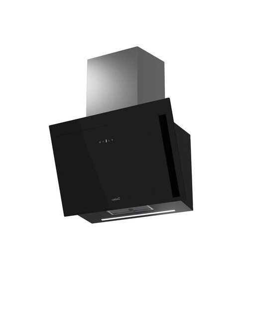 Exaustor de Parede Cata THALASSA 700GBK /G de 3 Velocidades + 1 Turbo e de 70 cm - Vidro Preto Vidro preto-8