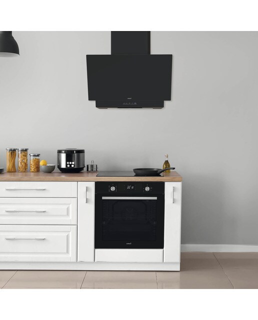 Exaustor de Parede Cata THALASSA 700GBK /G de 3 Velocidades + 1 Turbo e de 70 cm - Vidro Preto Vidro preto-9