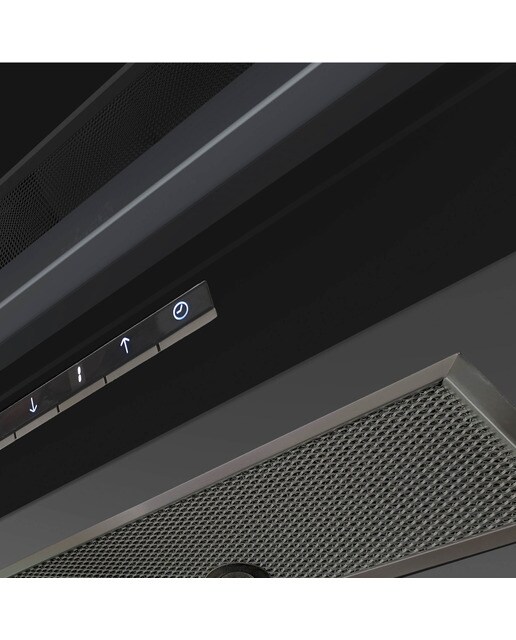 Exaustor de Parede Cata THALASSA 700GBK /G de 3 Velocidades + 1 Turbo e de 70 cm - Vidro Preto Vidro preto-11