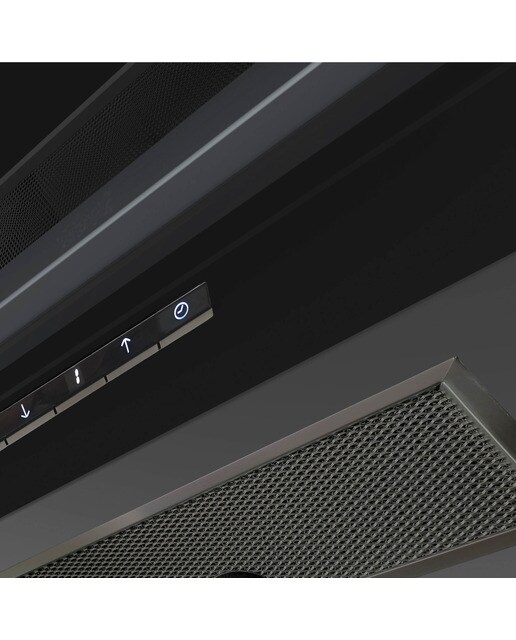 Exaustor de Parede Cata THALASSA 900GBK /G de 3 Velocidades + 1 Turbo e de 90 cm - Vidro Preto Vidro preto-9