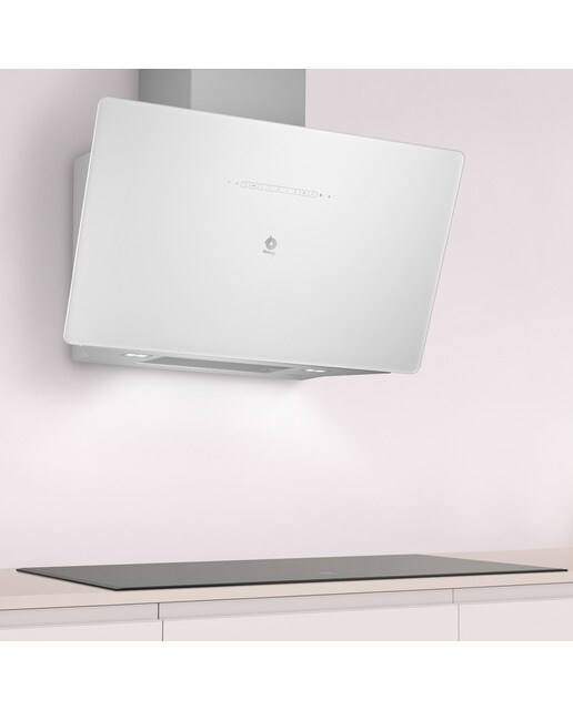 Exaustor de Parede Balay 3BC599AB Aspriração Perimetral, Inclinado, de 5 Velocidades e de 89 cm - Branco Cristal branco-3
