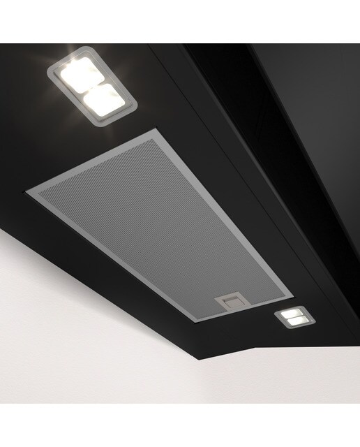 Campana decorativa Balay, inclinada, aspiración perimetral, 4 velocidades - 3BC587LN Cristal negro-6