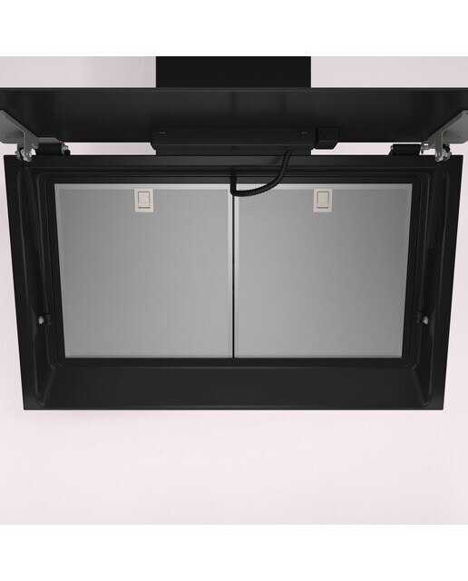Campana decorativa Balay, inclinada, aspiración perimetral, 4 velocidades - 3BC587LN Cristal negro-7