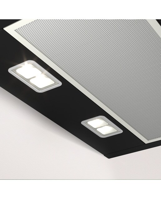 Campana decorativa Balay, inclinada, aspiración perimetral, 4 velocidades - 3BC587GNH Cristal negro-6