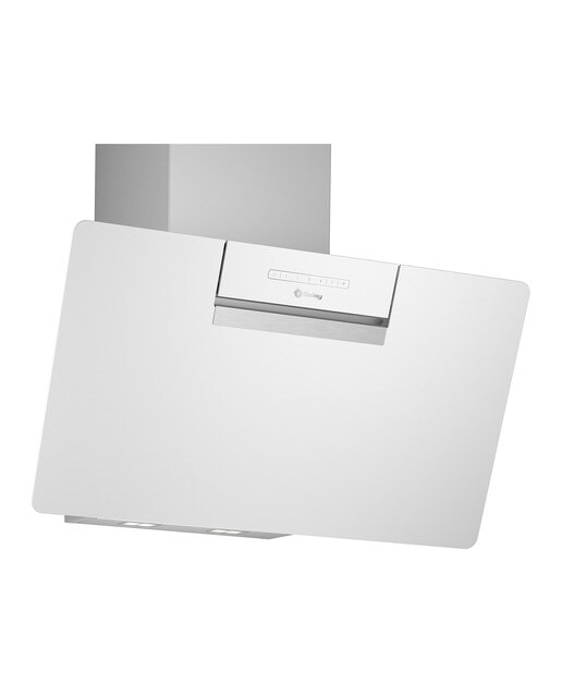 Exaustor de Parede Balay 3BC587GBH Aspiração Perimetral, Inclinado, de 4 Velocidades e de 79 cm - Branco Cristal branco-1