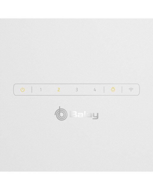 Exaustor de Parede Balay 3BC587GBH Aspiração Perimetral, Inclinado, de 4 Velocidades e de 79 cm - Branco Cristal branco-5