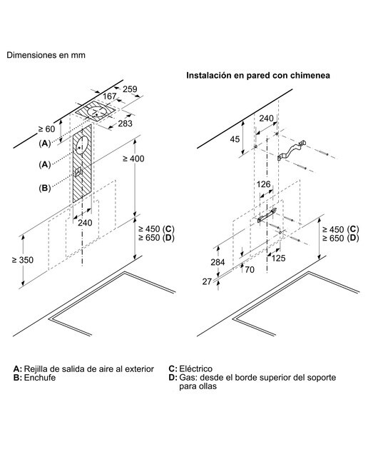 Exaustor de Parede Balay 3BC587GBH Aspiração Perimetral, Inclinado, de 4 Velocidades e de 79 cm - Branco Cristal branco-8