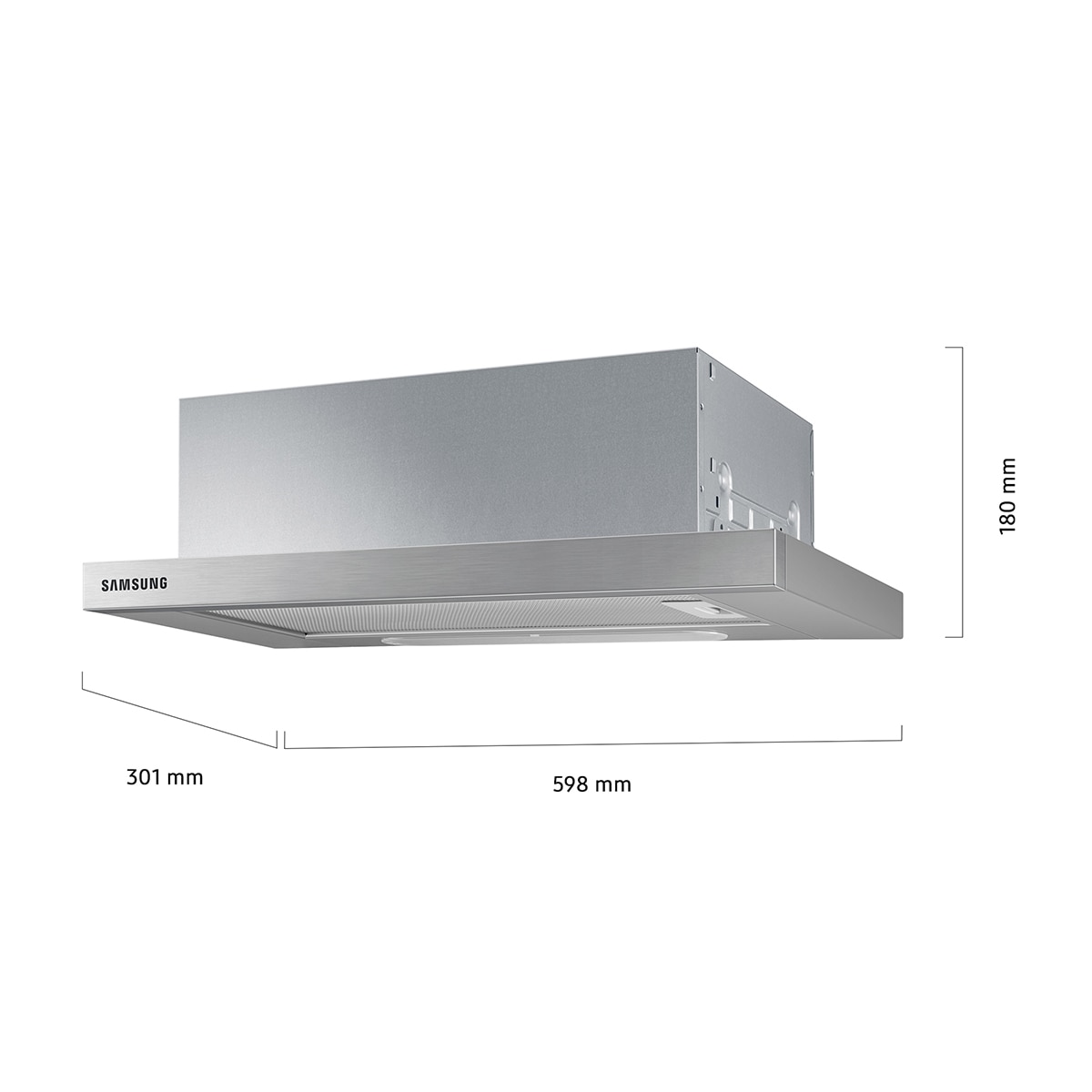 Campana telescópica Samsung con 3 velocidades - NK24M1030IS/UR Inox-2