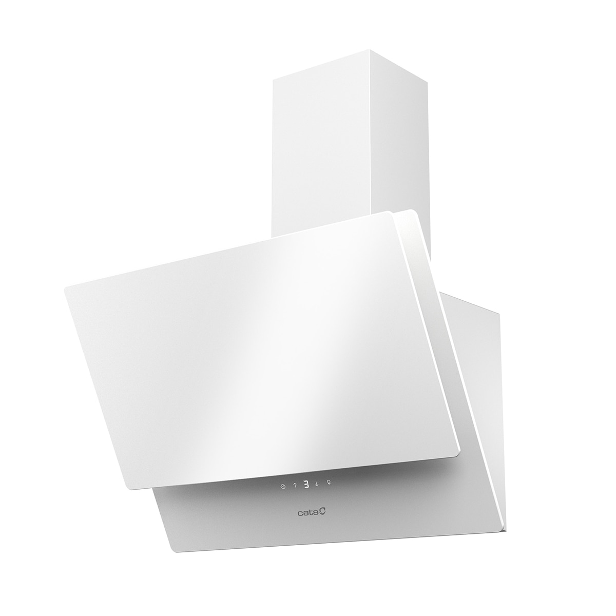 Campana decorativa Cata 5 velocidades + 1 turbo -JUNO + 6000 GWH Cristal blanco-1