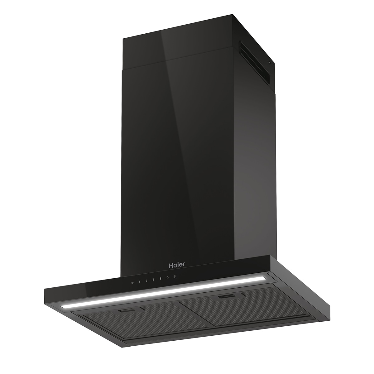 Campana decorativa de pared Haier con panel táctil y 4 velocidades - HATS6BCS6BVOC - Negro Negro-2