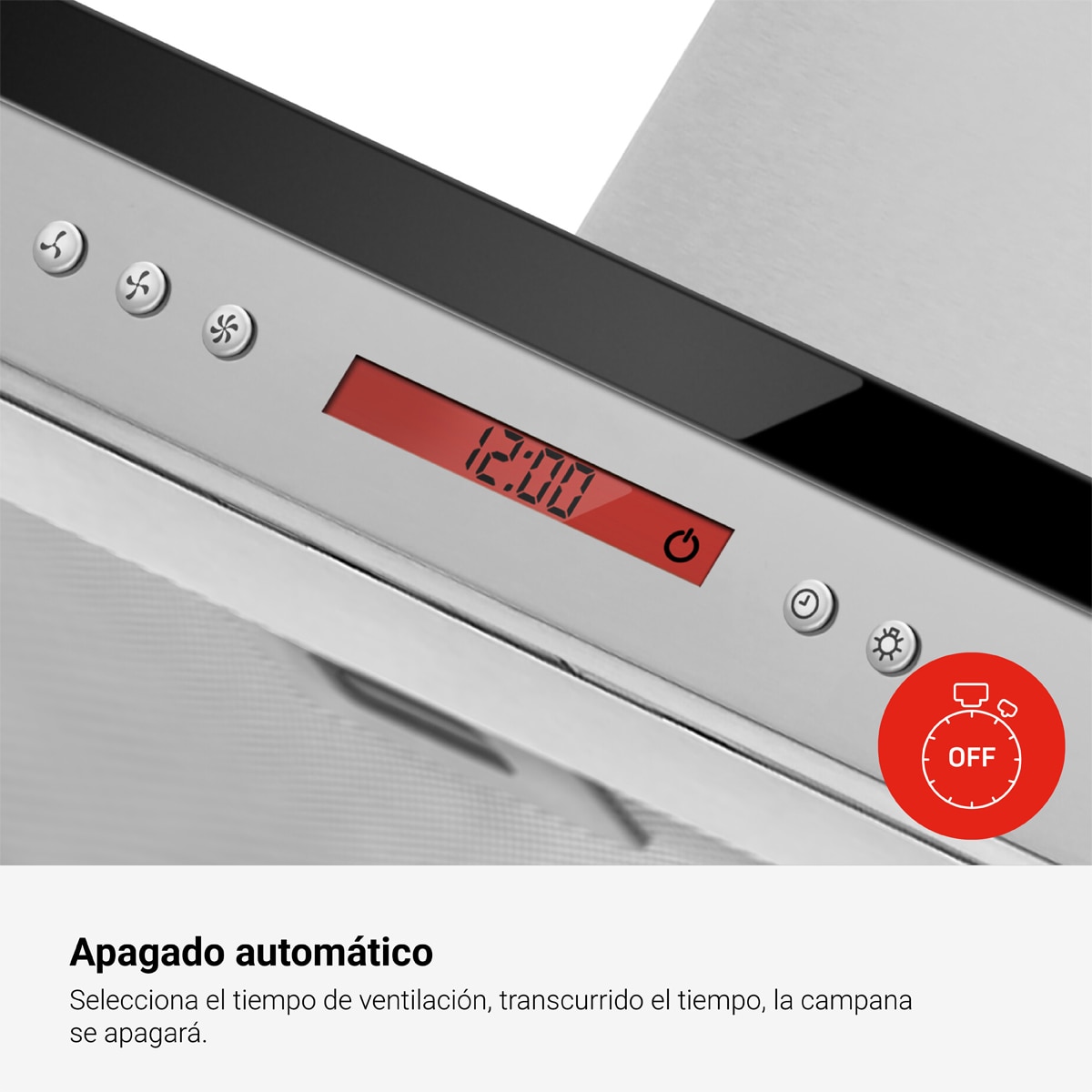 Campana decorativa Fagor con 5 niveles de potencia Comfort - 3CFS-9060X 8