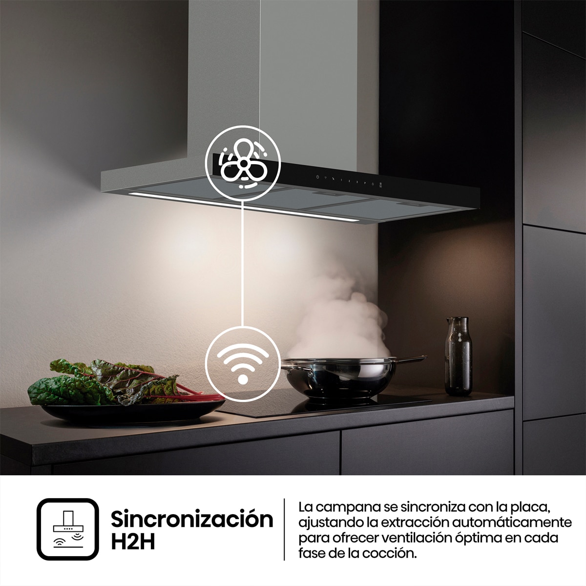 Campana decorativa Hisense 4 niveles 90 cm Inox - CH9T6226XGB Inox-6