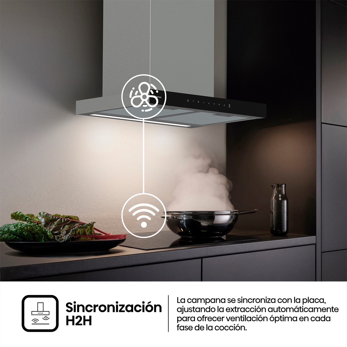 Campana decorativa Hisense 4 niveles 60 cm Inox - CH6T6226XGB Inox-6