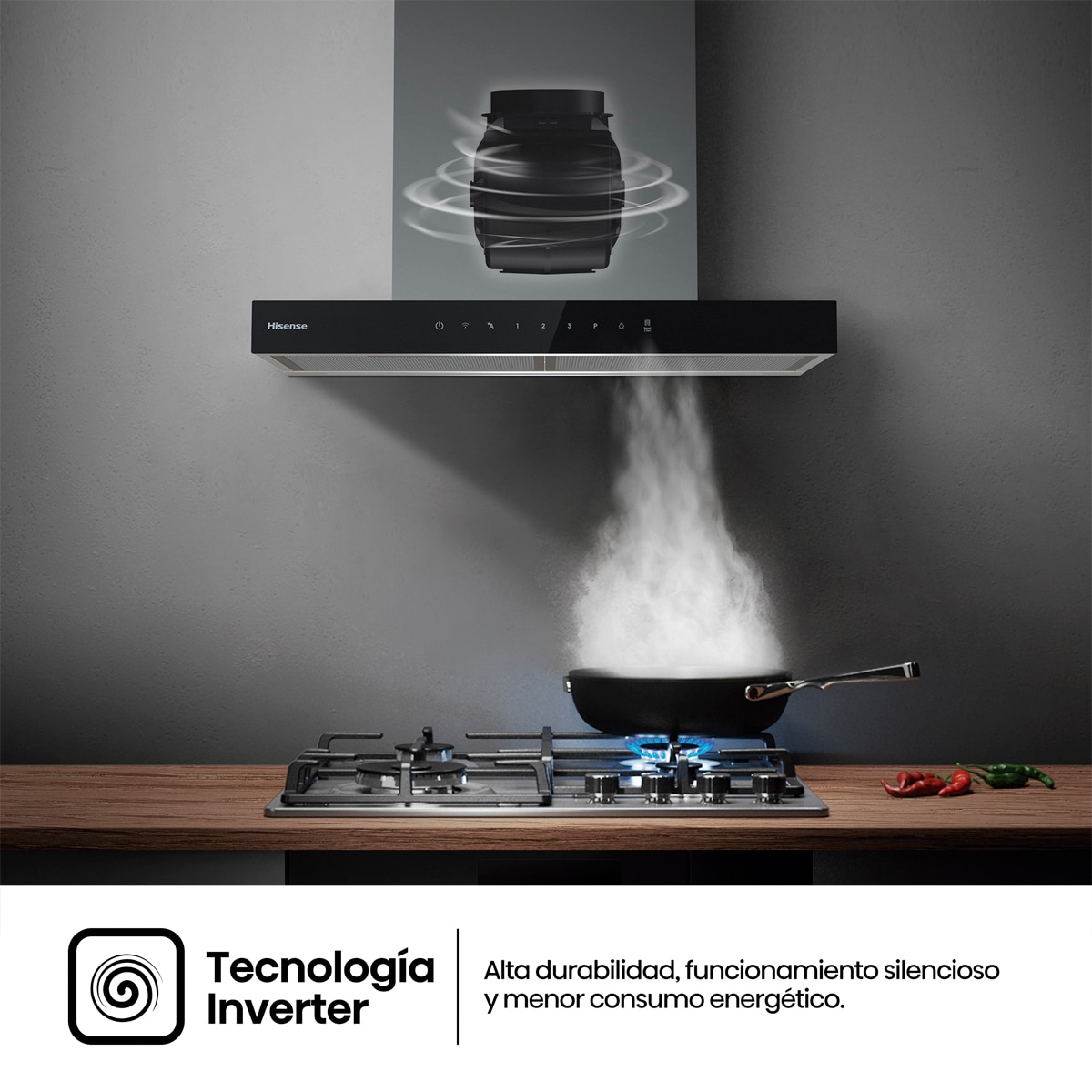 Campana decorativa Hisense 4 niveles 60 cm Inox - CH6T6226XGB Inox-7