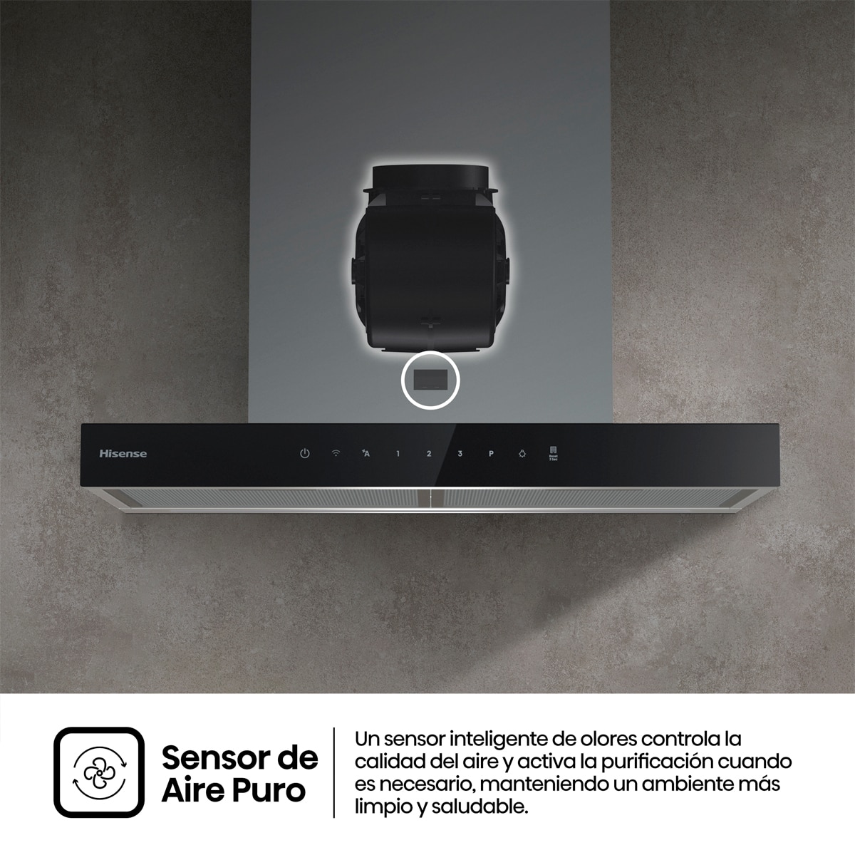 Campana decorativa Hisense 4 niveles 60 cm Inox - CH6T6226XGB Inox-10