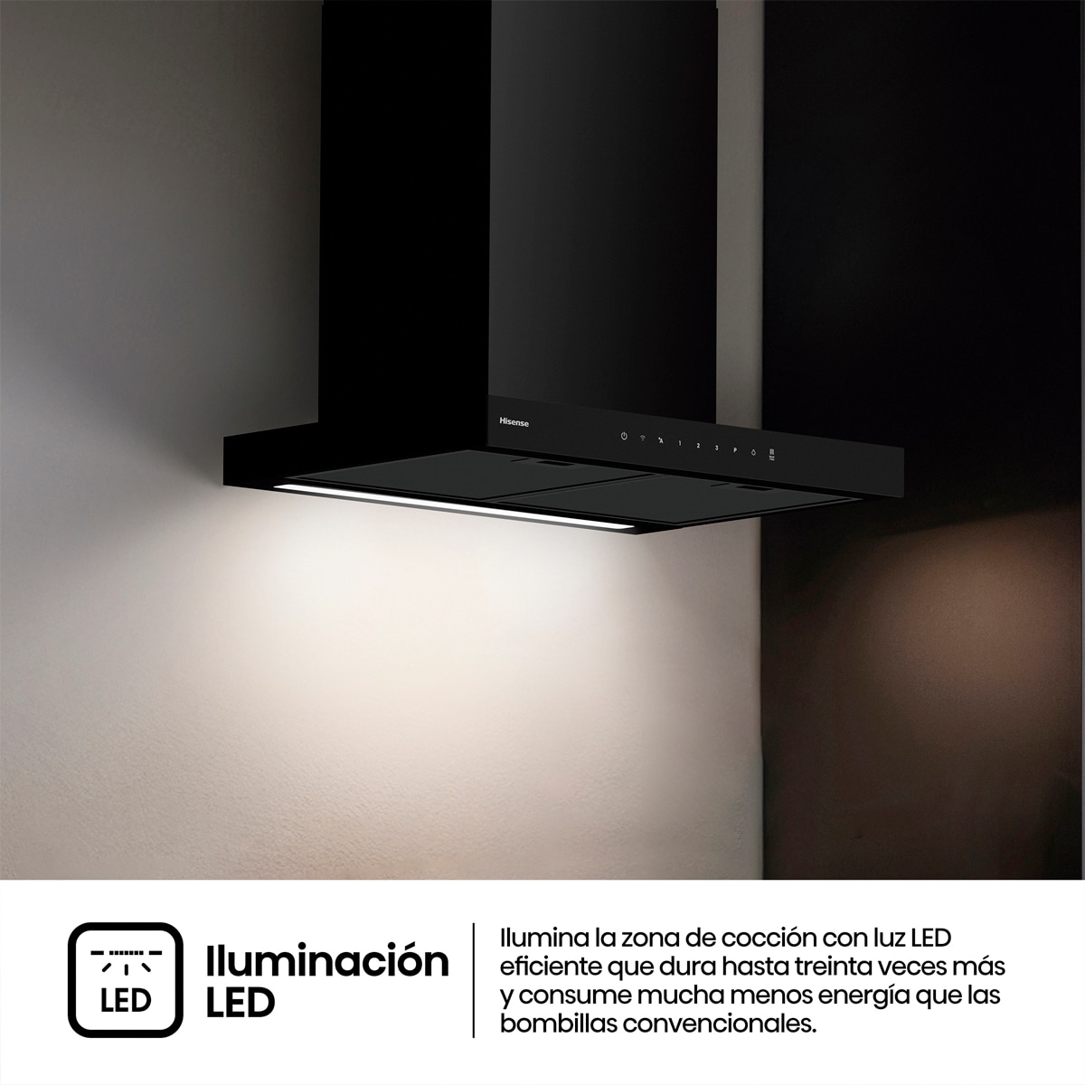 Campana decorativa Hisense 4 niveles 60 cm Negro - CH6T6226B Negro-9