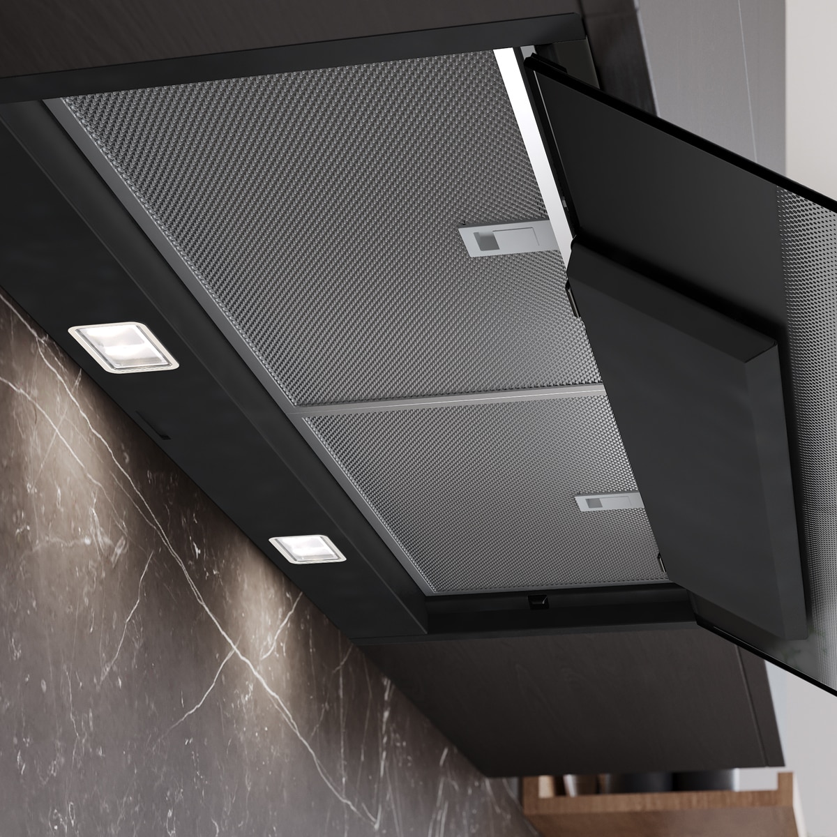 Exaustor Encastrável Siemens iQ700 LJ98BET60 com 90 cm de Largura Preto mate-5
