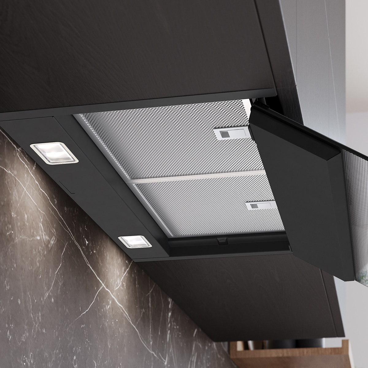 Exaustor Encastrável Siemens iQ500 LJ97BDP60 com 90 cm de Largura Preto mate-6