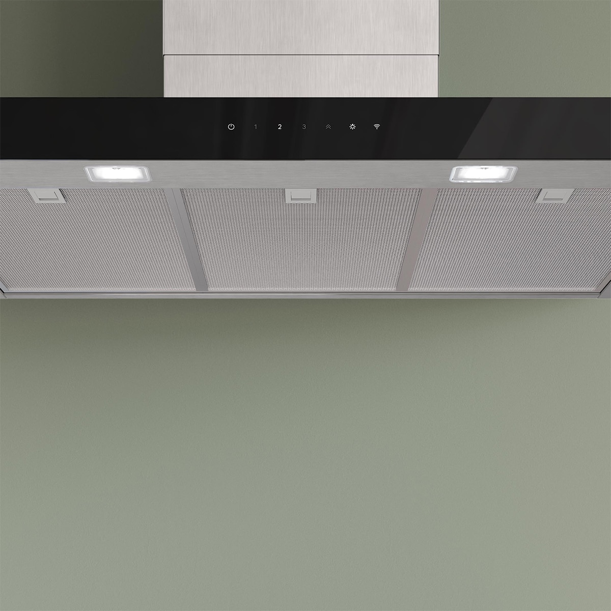 Exaustor de Parede Bosch Série 6 DWB97DN30 Silencioso Aço mate anti marcas-5