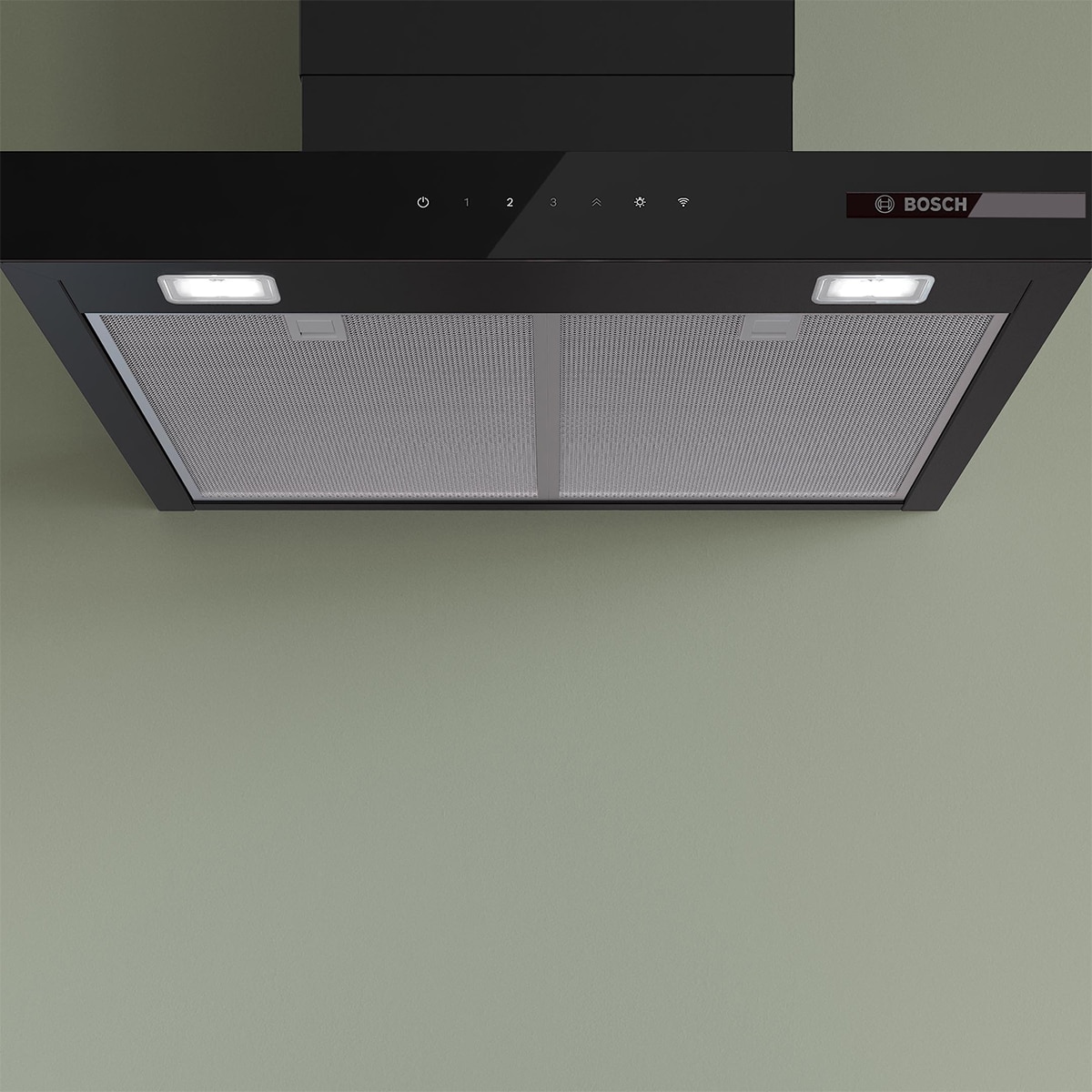 Campana decorativa de pared Bosch, Serie 6, Silenciosa - DWB67DN60 Negro mate-5