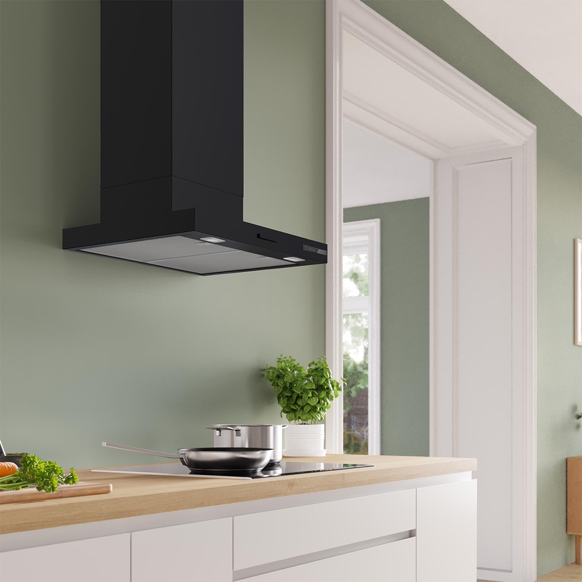 Exaustor de Parede Bosch Série 4 DWB65CC60 Preto mate-2