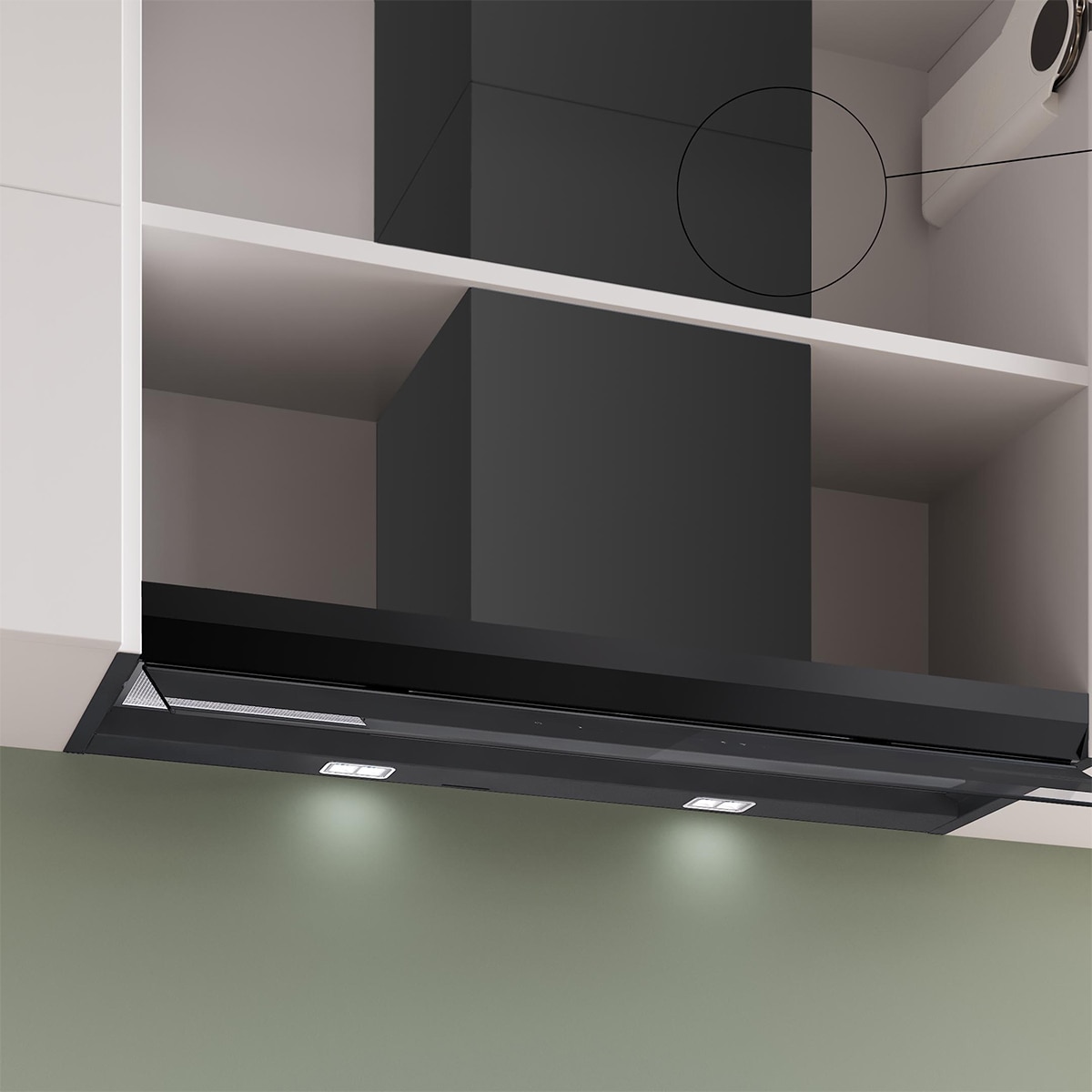 Exaustor Encastrável Bosch Série 6 DBB97DP60 Preto mate-8