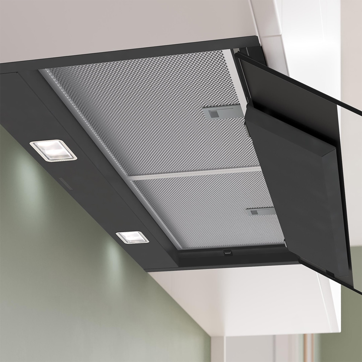 Campana decorativa integrable Bosch, Serie 6, Silenciosa - DBB87DP60 Negro mate-5