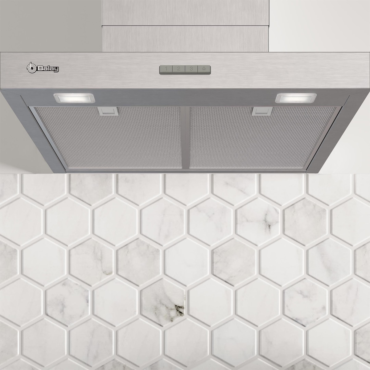 Campana decorativa Balay, 60 cm - 3BC864MXD Acero Inox-5