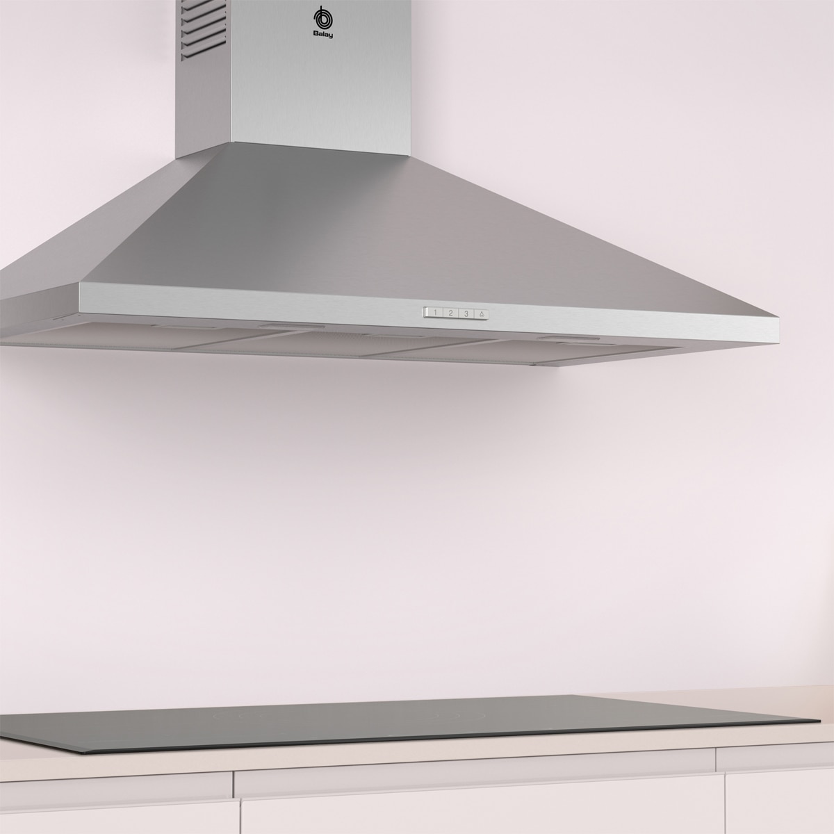 Campana decorativa, Balay, 90 cm - 3BC695MX Acero Inox-4
