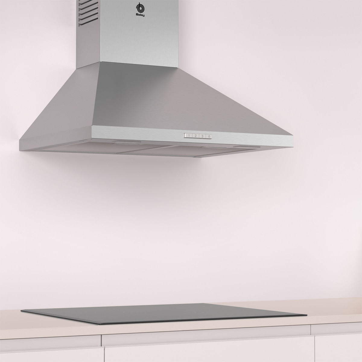 Campana decorativa, Balay, 60 cm - 3BC665MX Acero Inox-4